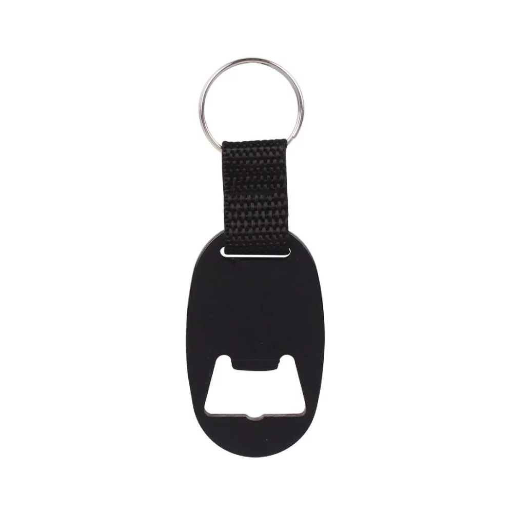 Oval Beer Bottle Opener Keychain