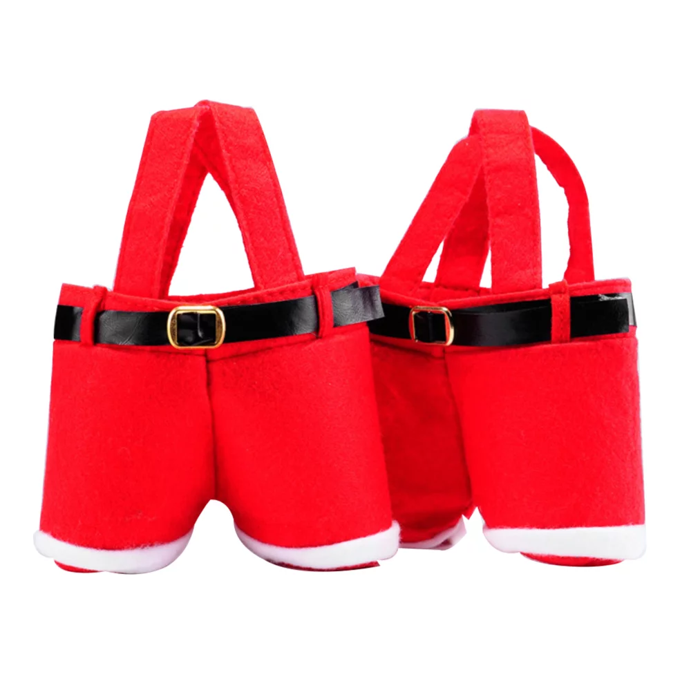 Christmas Red Santa Pants Candy Bag