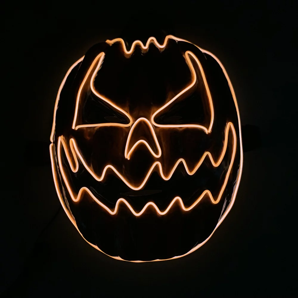 Halloween Pumpkin Light Up Mask