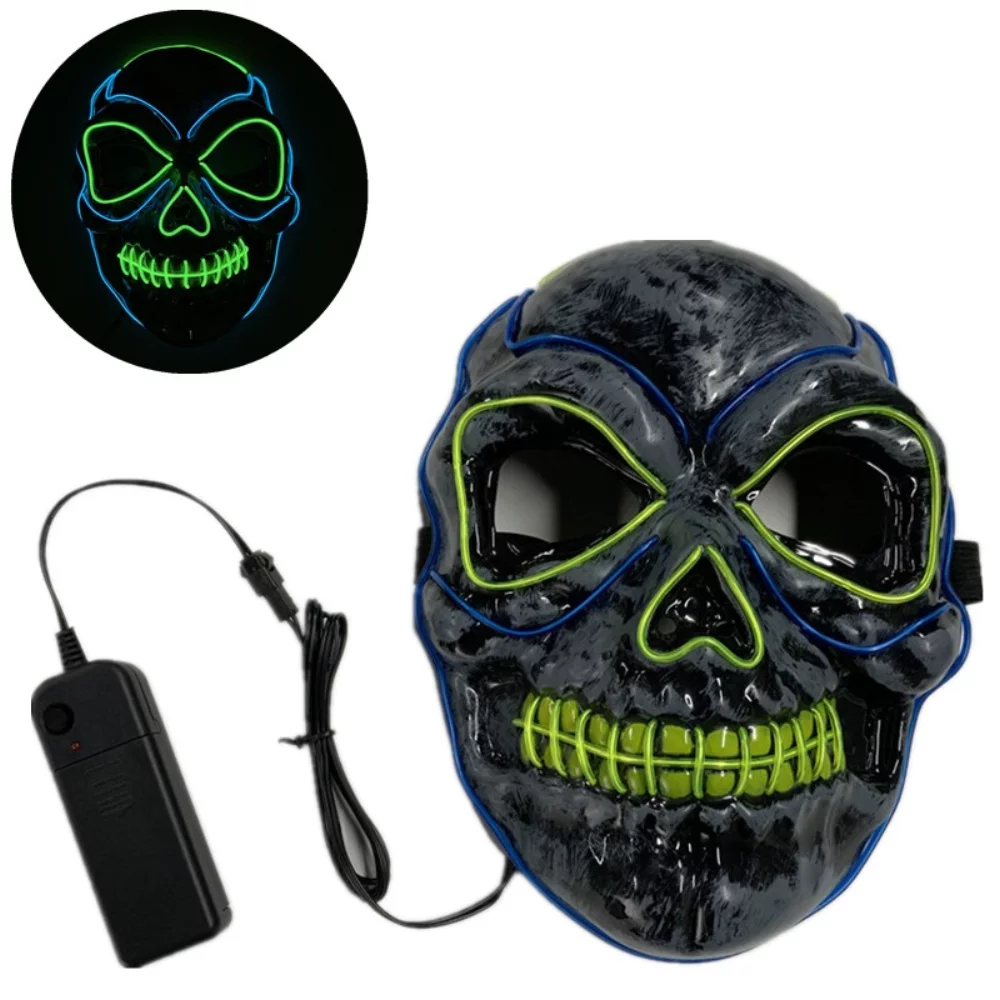 Halloween Skull Light Up Mask