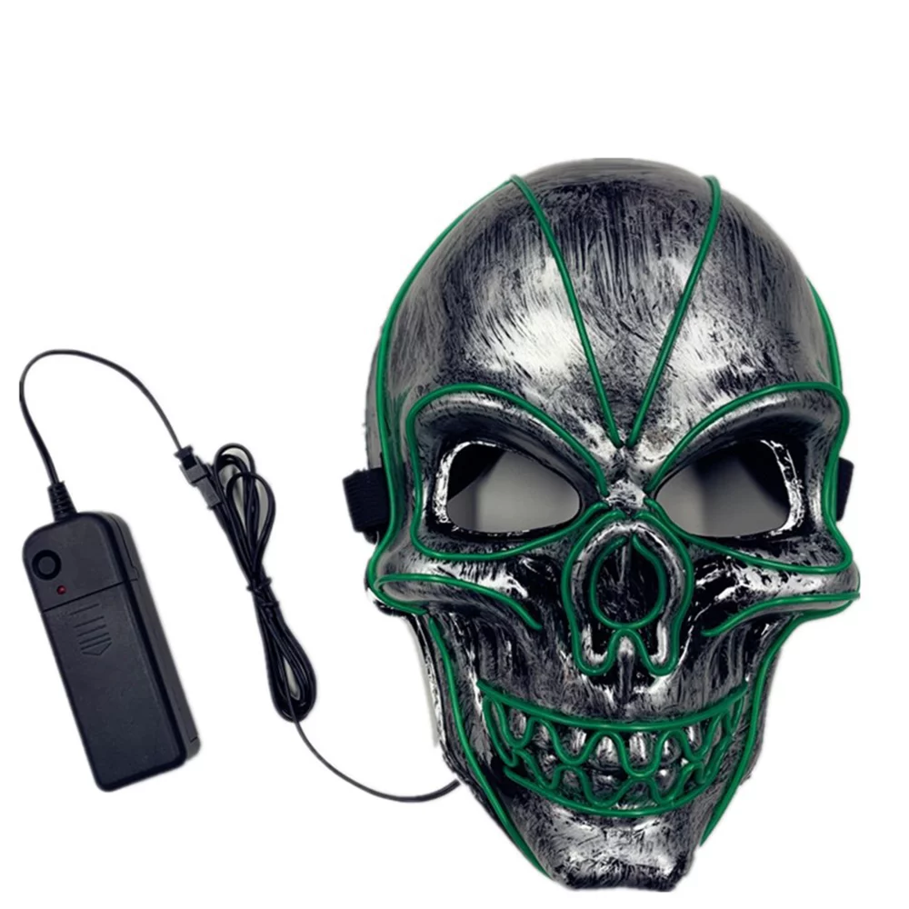 Halloween Skull Shape Light Up Mask