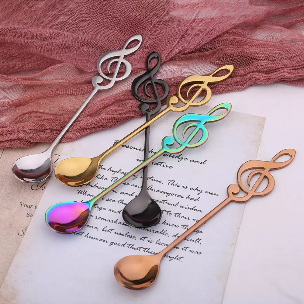 Cuillère à note en acier inoxydable