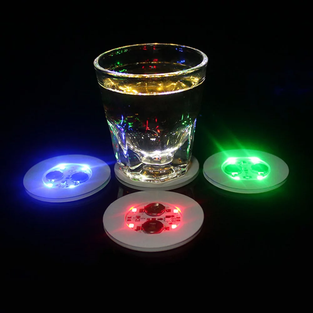 LED Light Bottle Bottom Sticker / Coasters