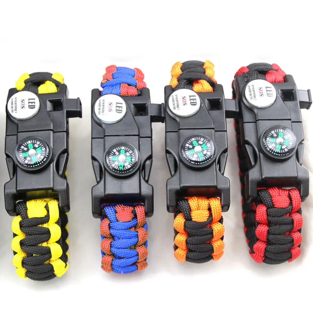Bracelet de survie multifonctionnel pour l'extérieur
