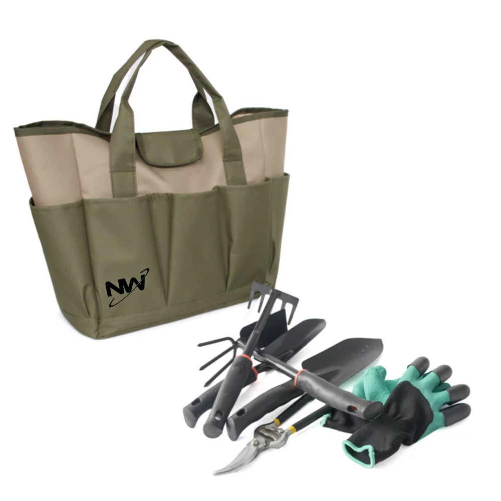 Ensemble d'outils de jardinage 6 pièces avec sac