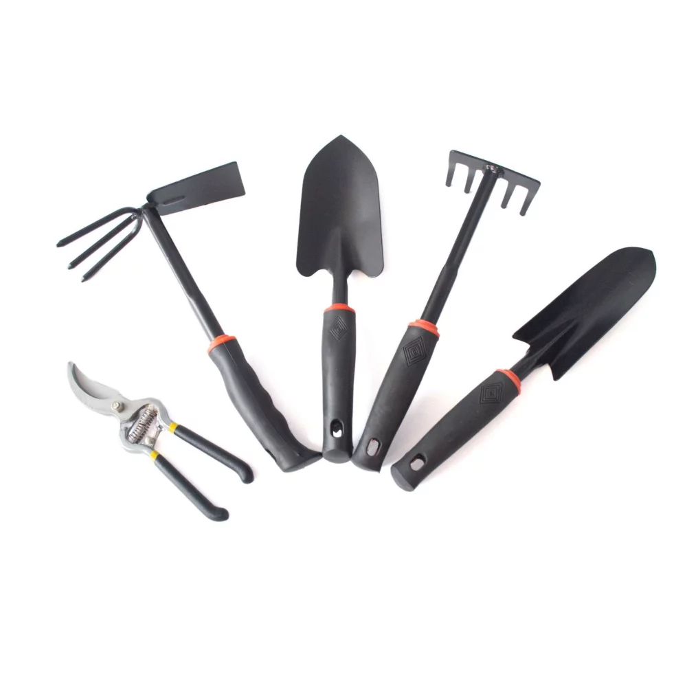 Ensemble d'outils de jardinage 6 pièces avec sac