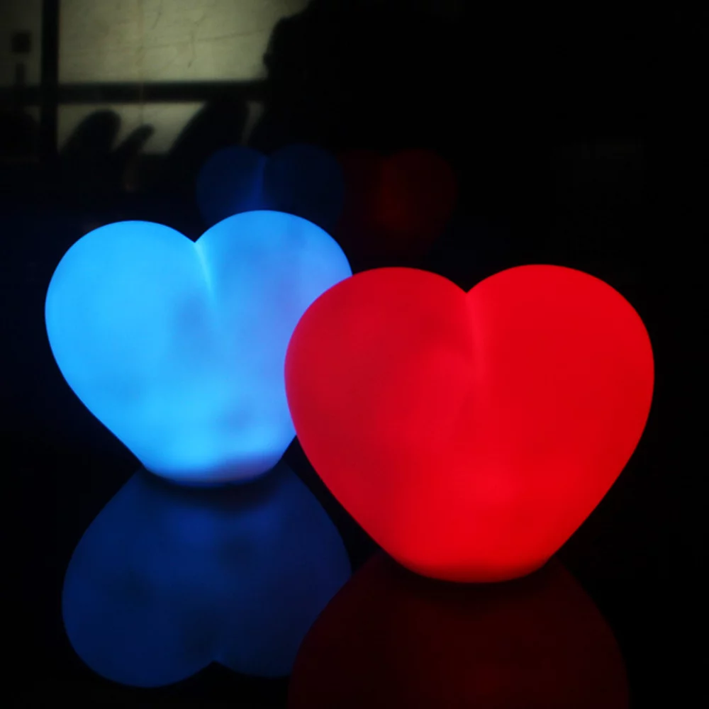 Veilleuse en forme de cœur