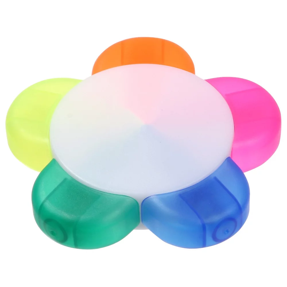 Five-color Flower-shaped Highlighter