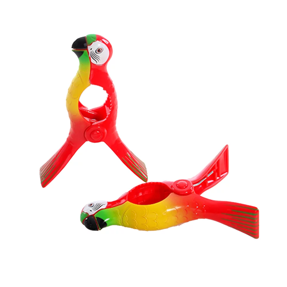 Pince pour serviette de plage perroquet
