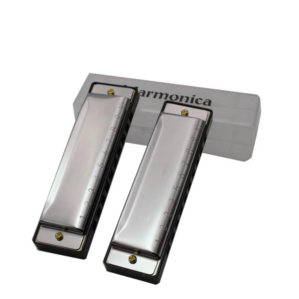 High-quality 10 Holes Metal Harmonica