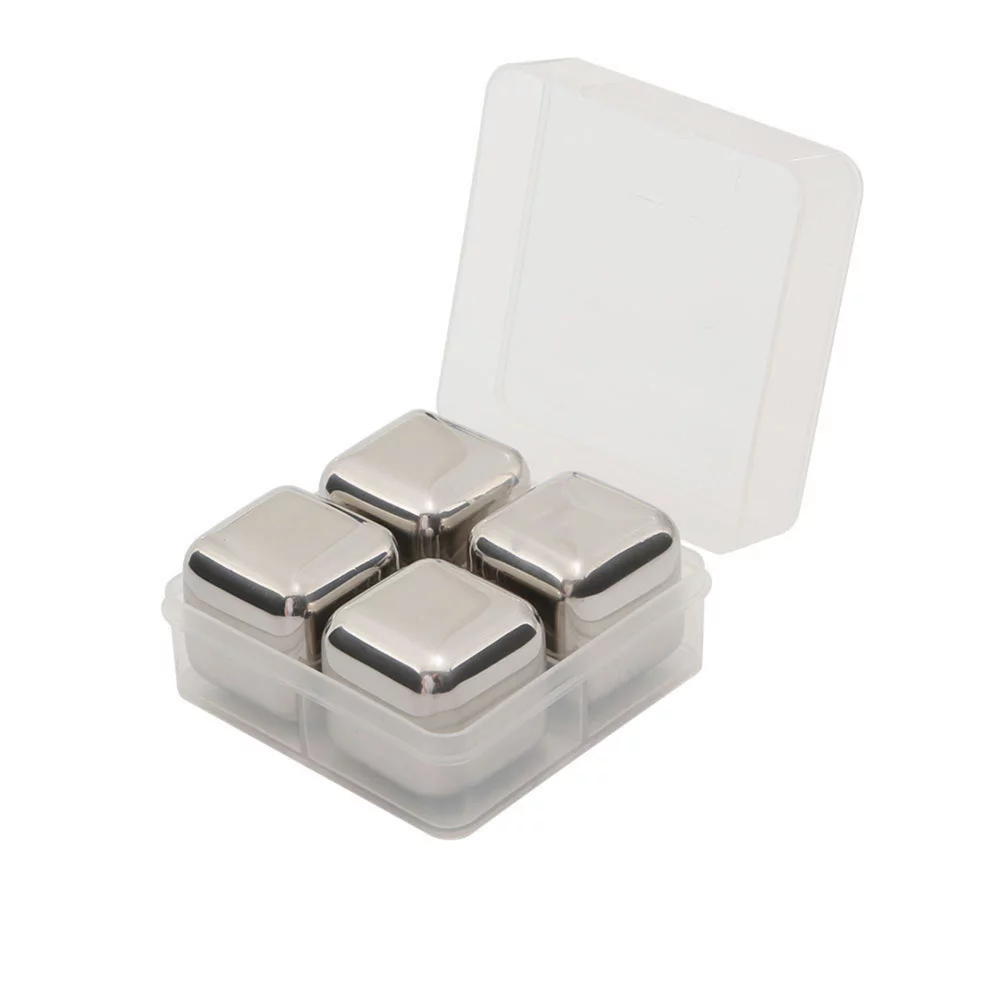 Ensemble de 4 glaçons à whisky dans un étui