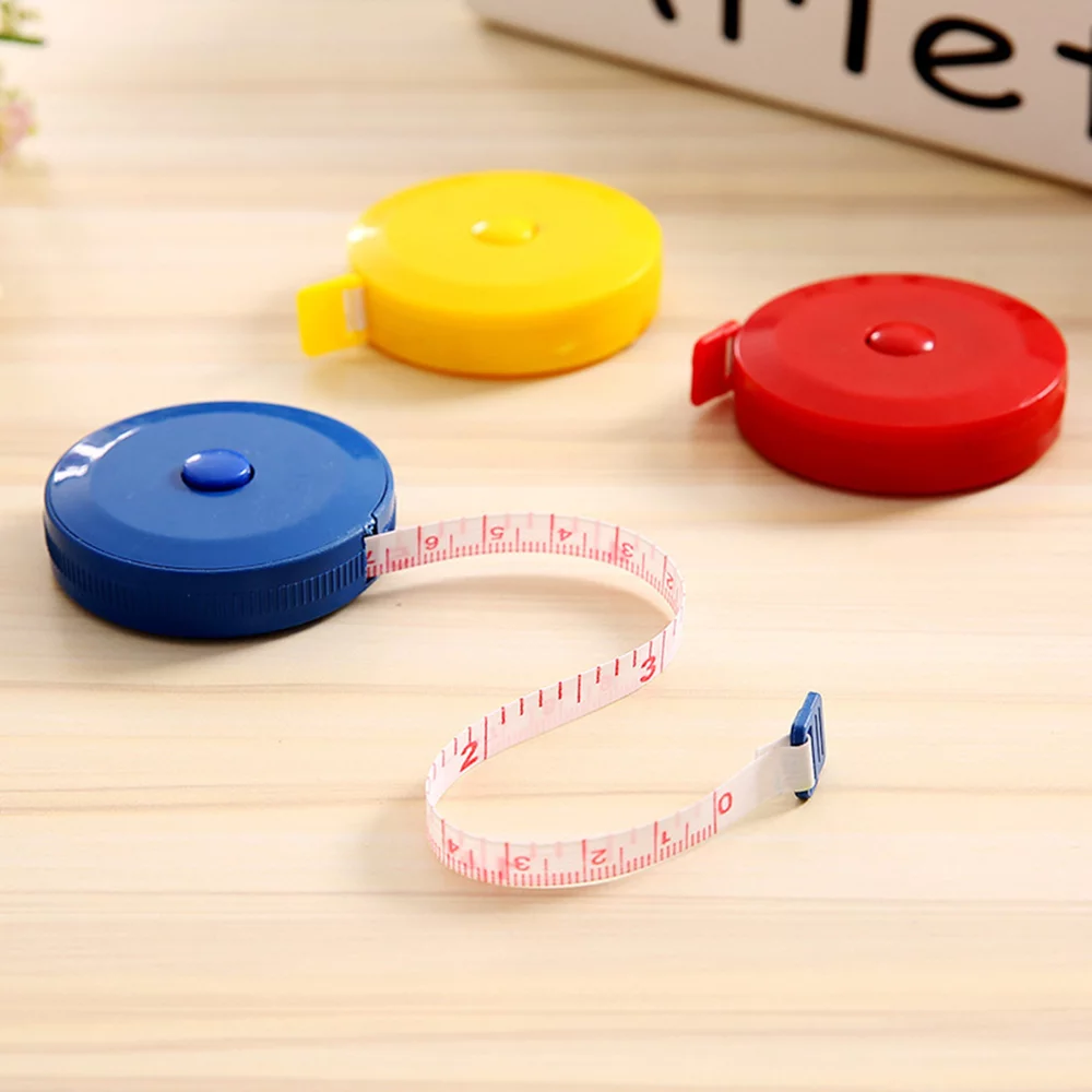 Round Pocket Tape Measure Keychain