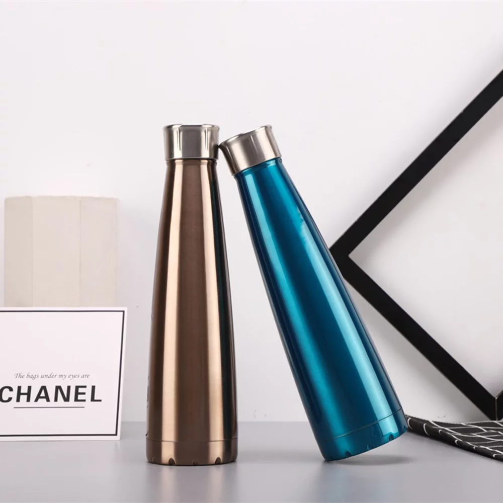 Bouteille d'eau en acier inoxydable isolée sous vide de 16 oz
