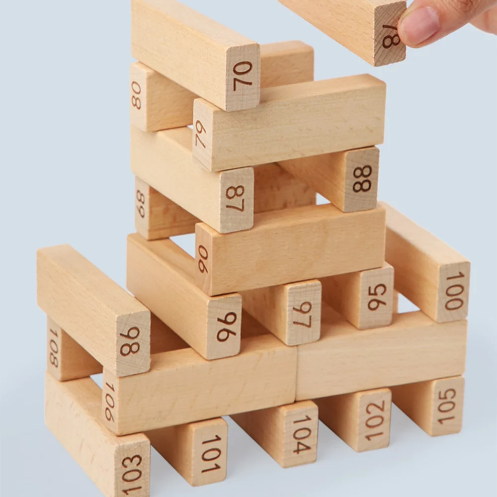 Wooden Block Tumble Tower Games