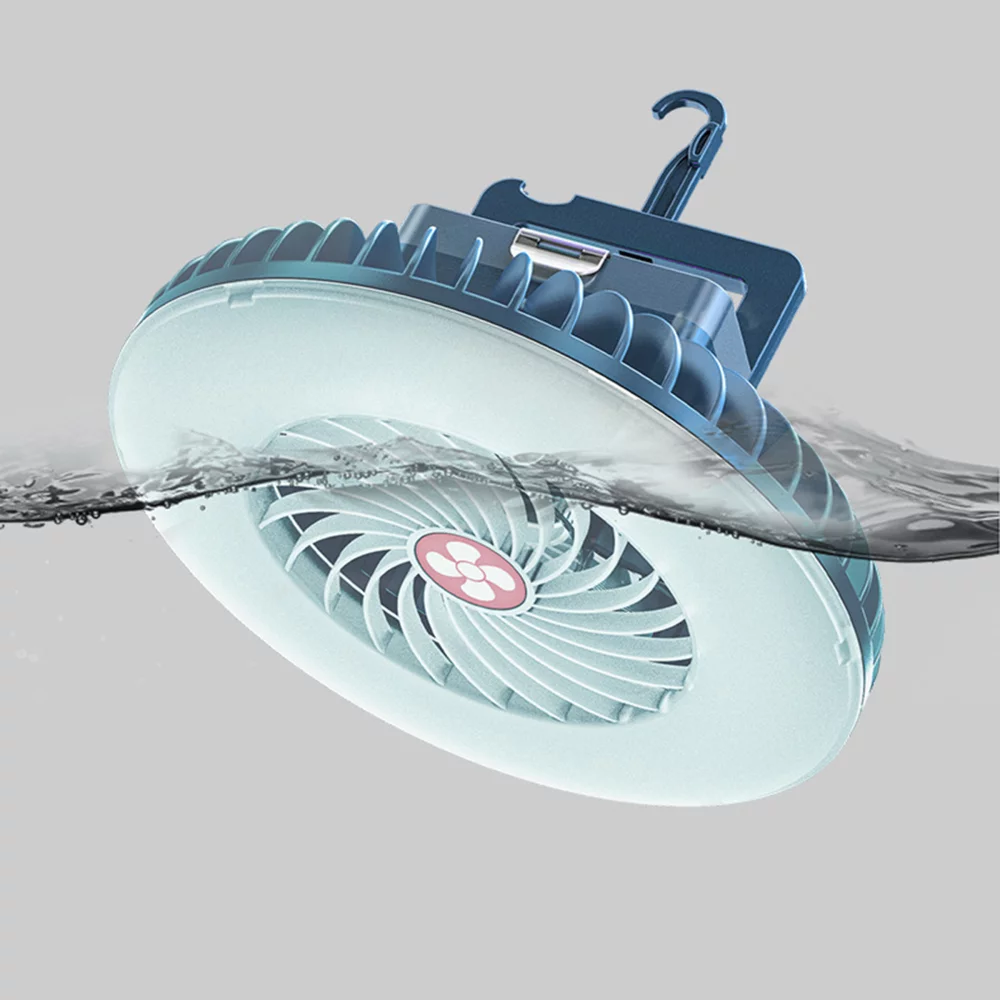 Ventilateur de plafond à LED 2 en 1 avec lumière d'urgence