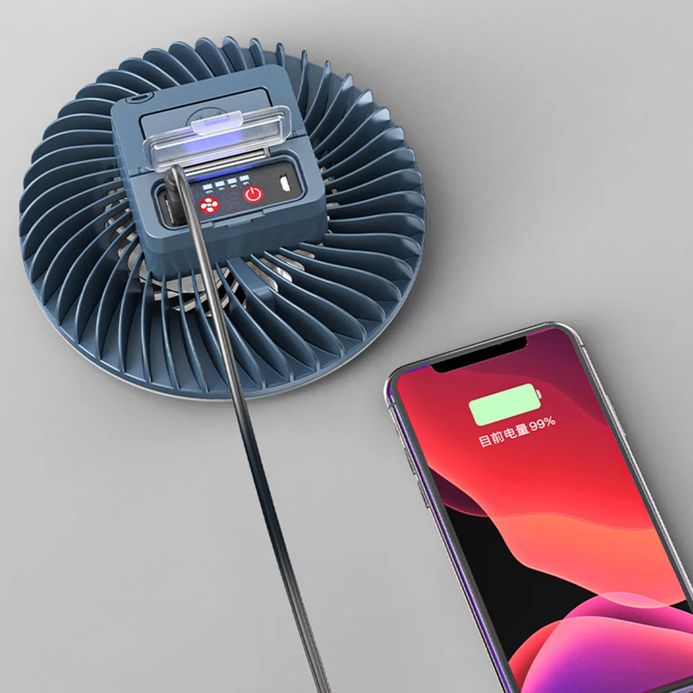 Ventilateur de plafond à LED 2 en 1 avec lumière d'urgence