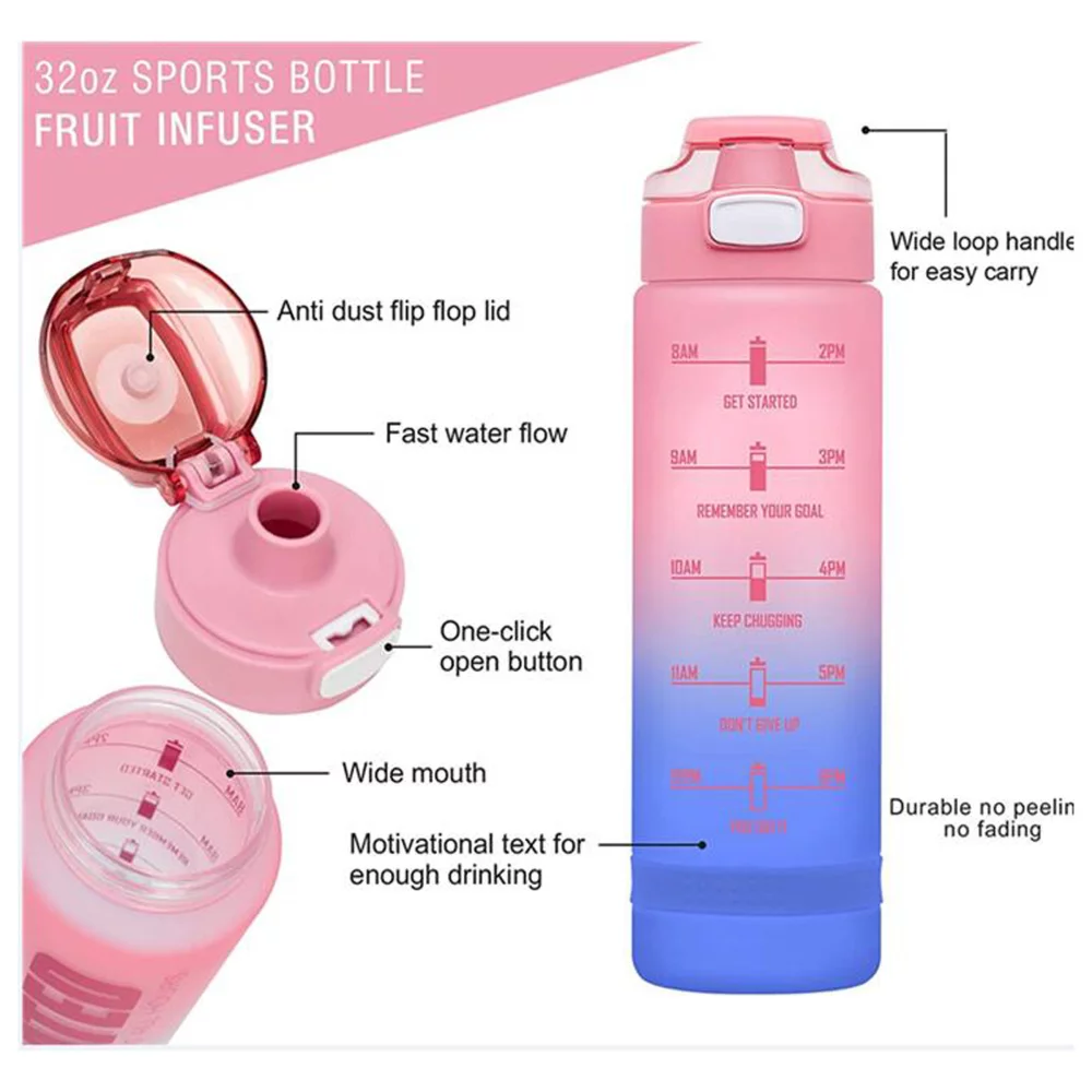 Gobelet d'eau dégradé de 32 oz