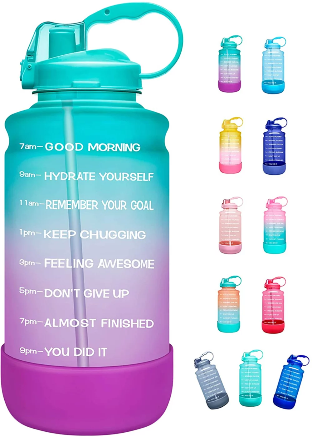 64oz Time Scale Water Cup