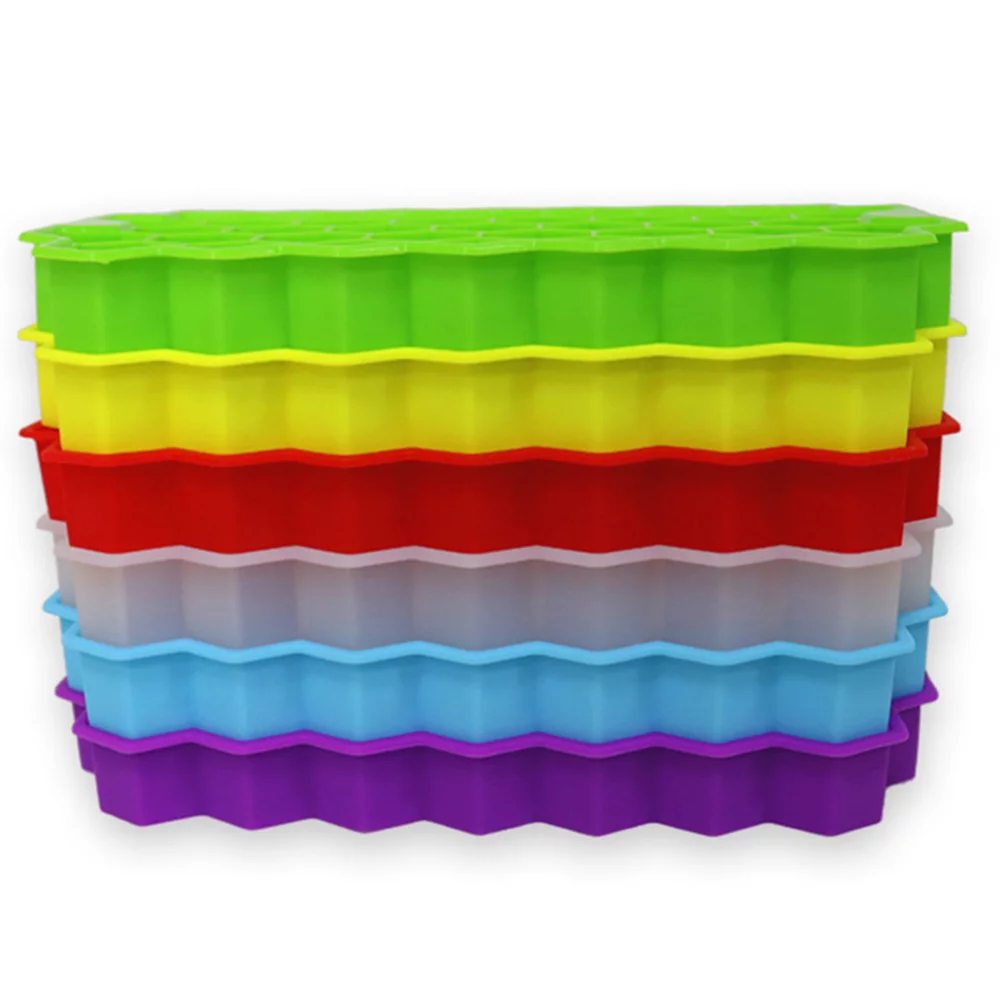 Bac à glaçons en silicone avec couvercles