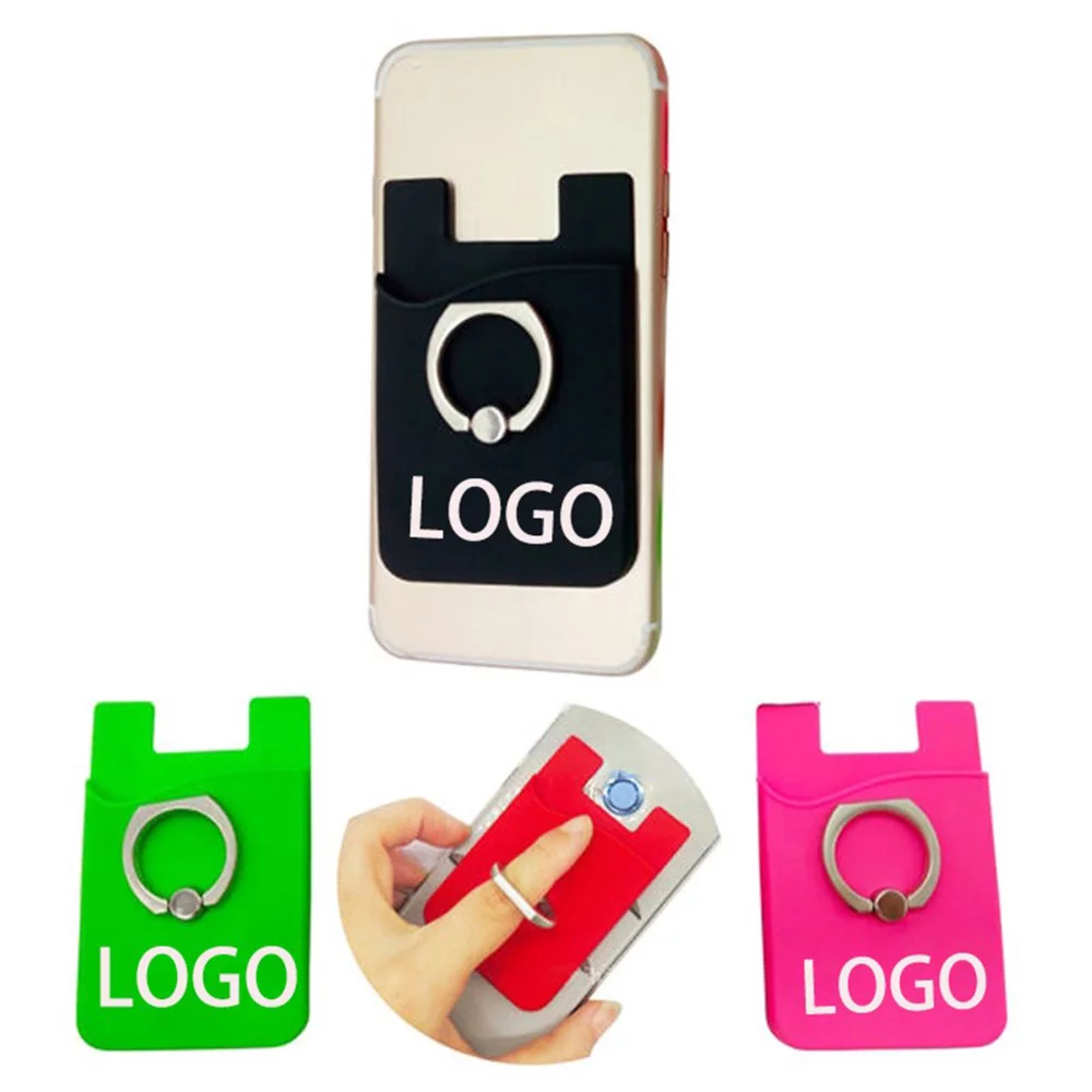 Silicone Phone Wallet With Ring