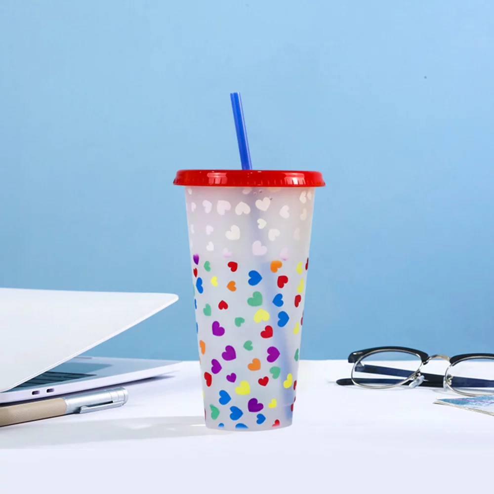 24oz Color Changing Cup with Straw