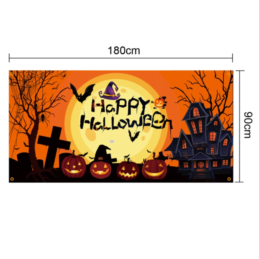 Bannière d'Halloween de 70" x 35"