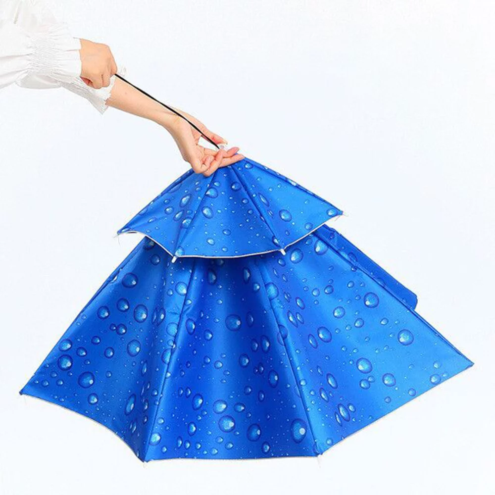 Folding Sun Rain Umbrella Cap
