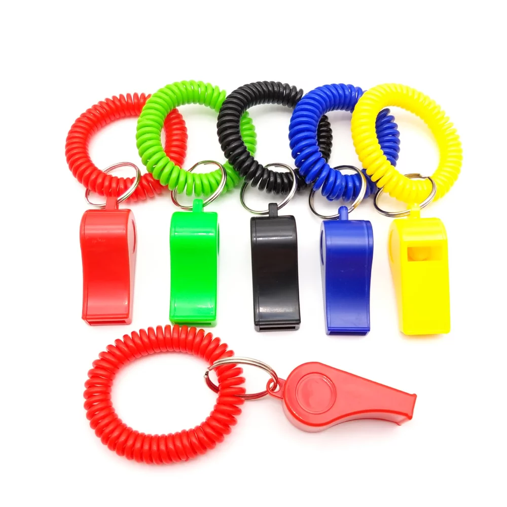 Sifflet avec porte-clés en bobine
