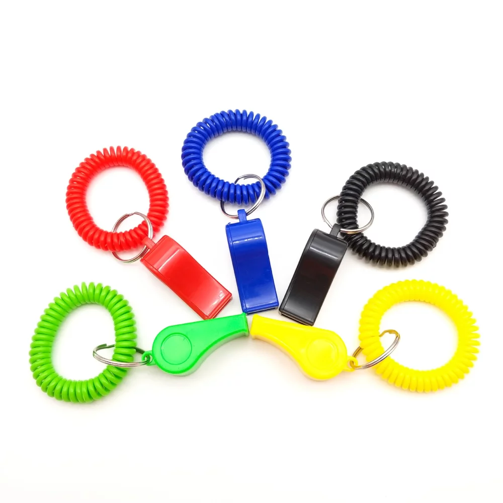 Sifflet avec porte-clés en bobine