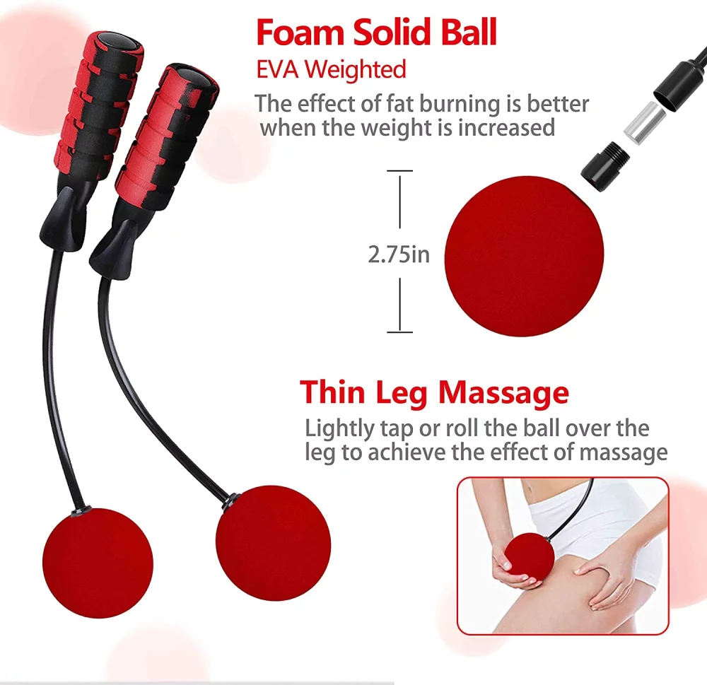 Corde à sauter sans fil 2 en 1 pour l'intérieur