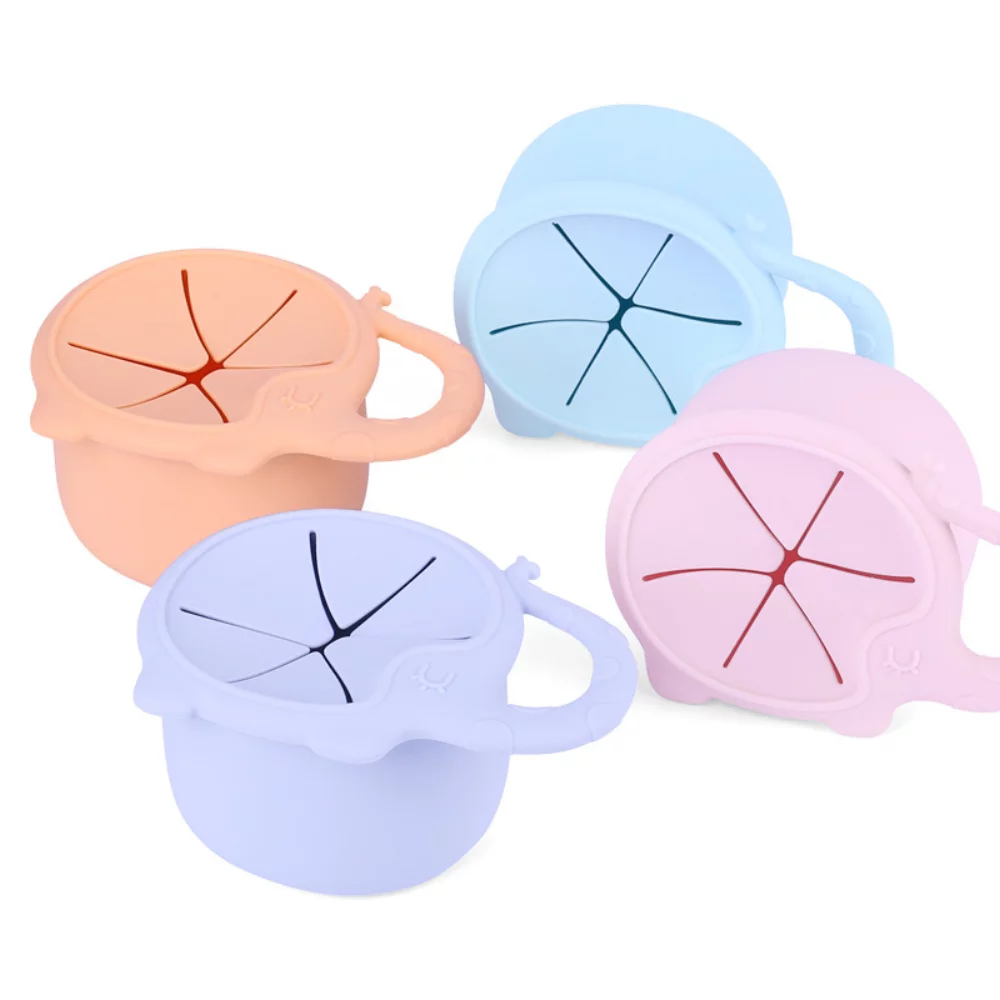 Food Grade Silicone Elephant Snack Catcher