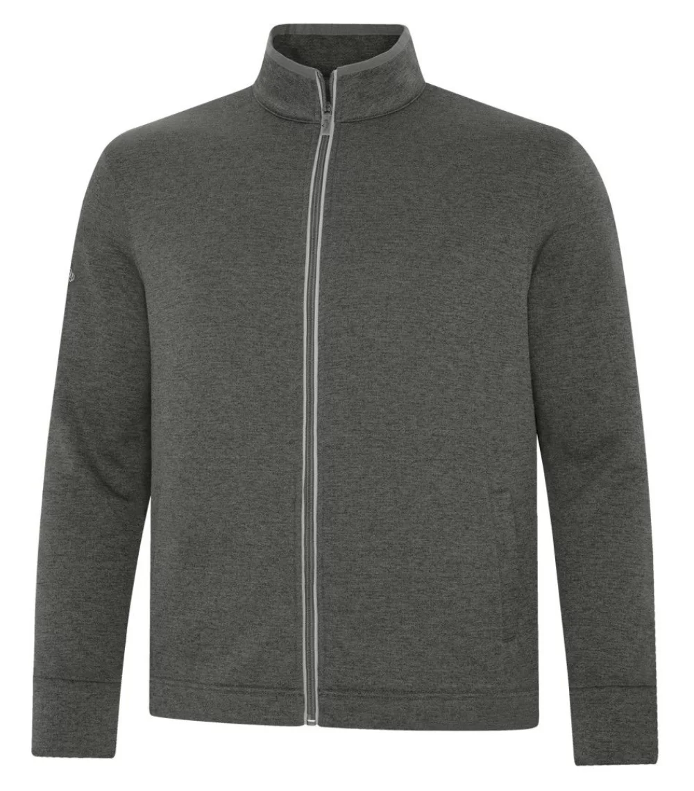 Veste à fermeture éclair intégrale en polaire gaufrée Callaway