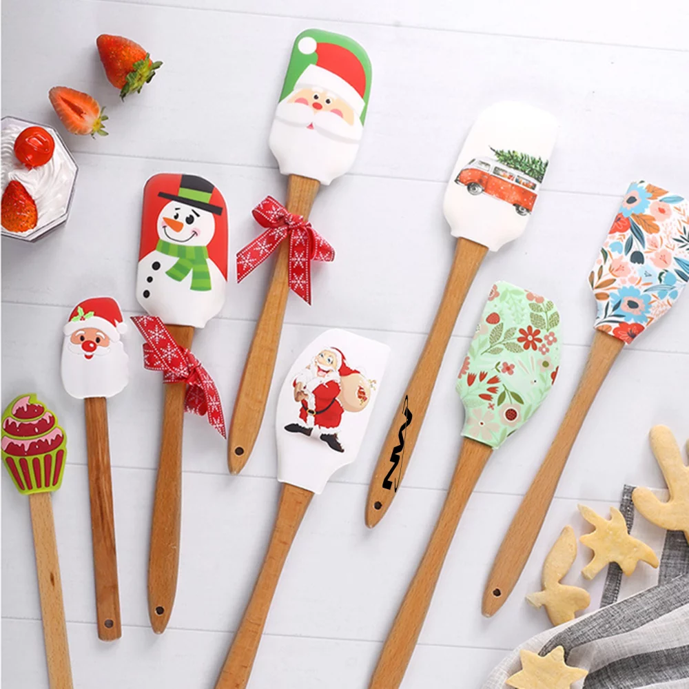 Spatule de cuisine avec motif de Noël