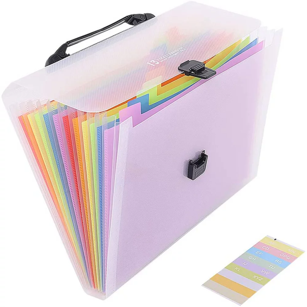 Expandable File Folder with Handle