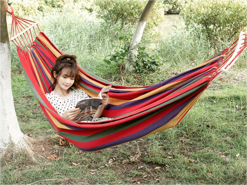 Toile portable légère pour hamac extérieur