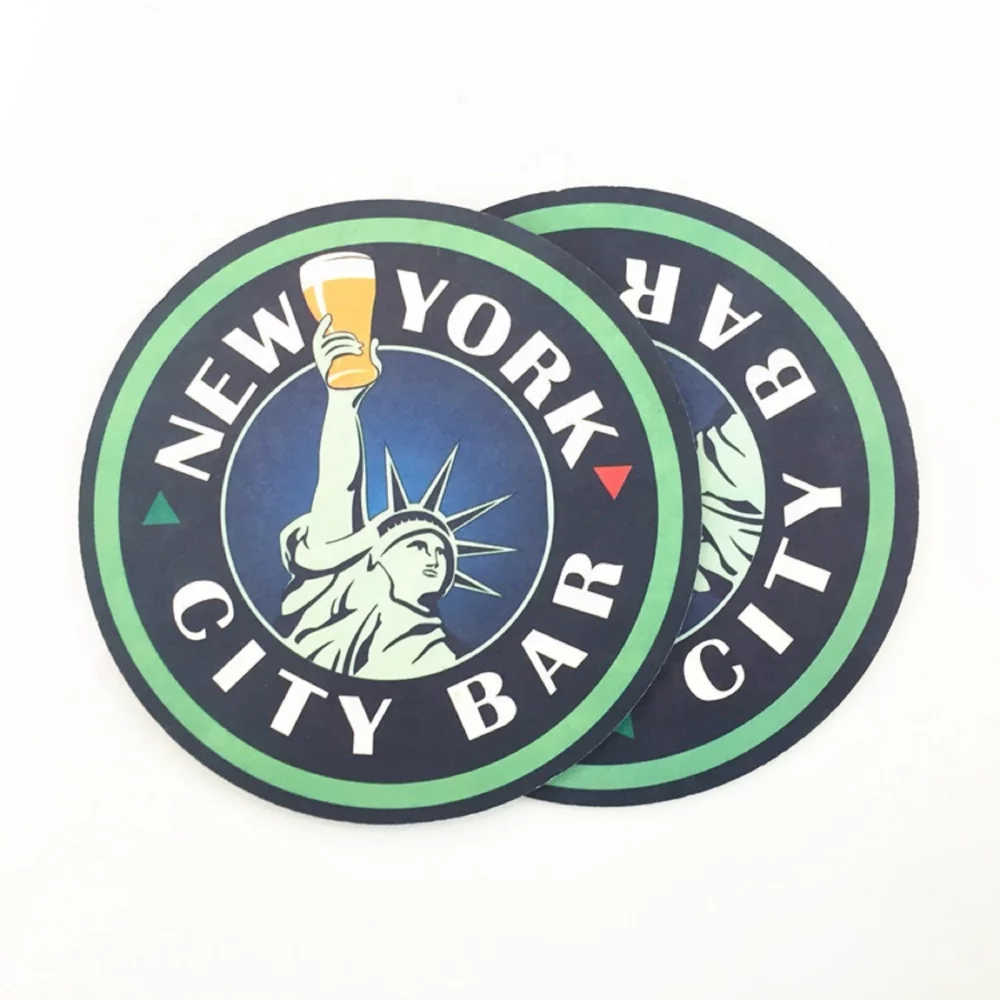 Sous-verres ronds en papier premium de 3,5 pouces