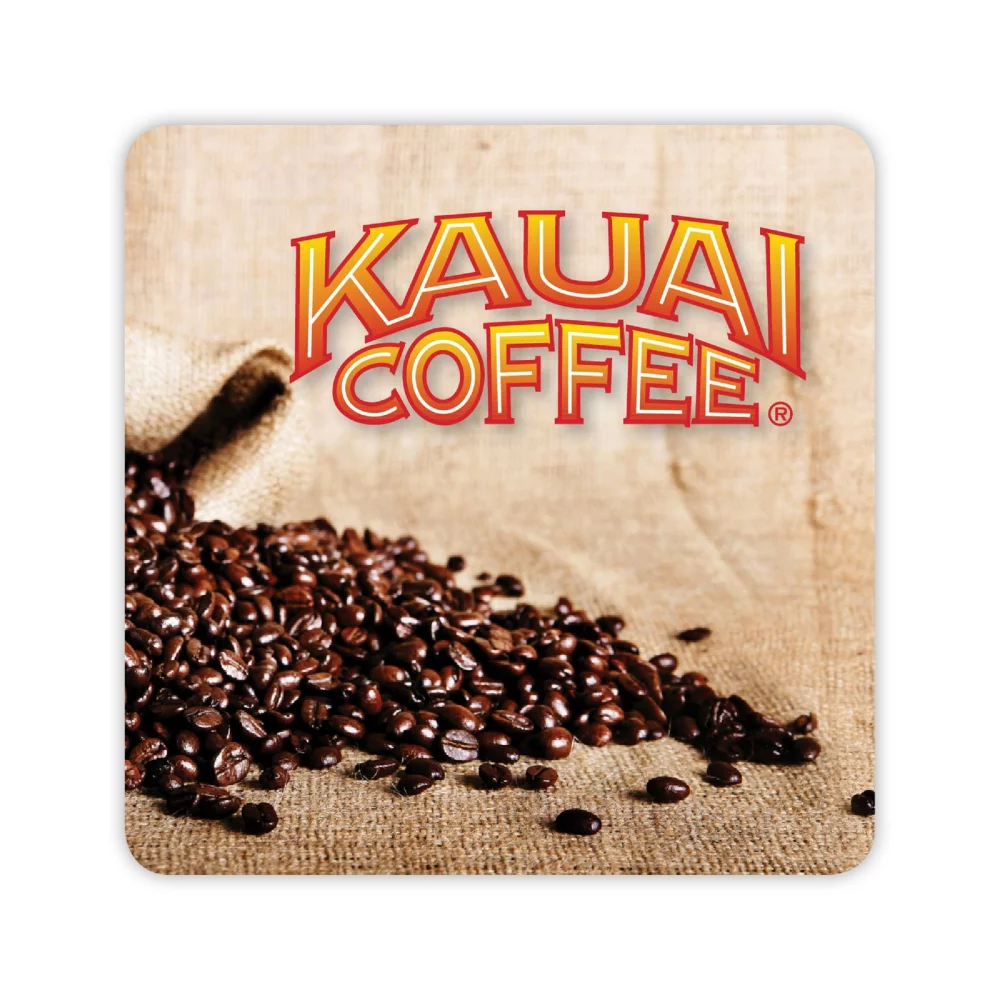 Sous-verres en papier premium carrés de 4 pouces