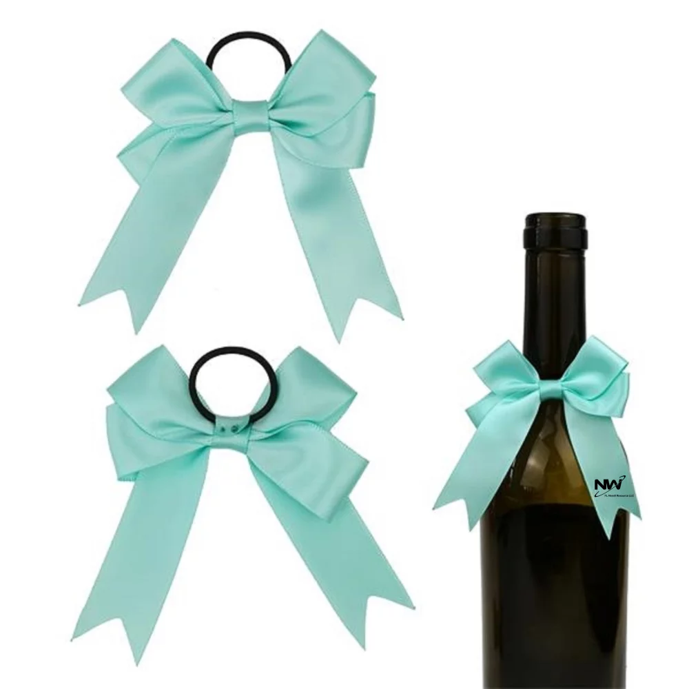 Nœud en ruban pour bouteilles de vin