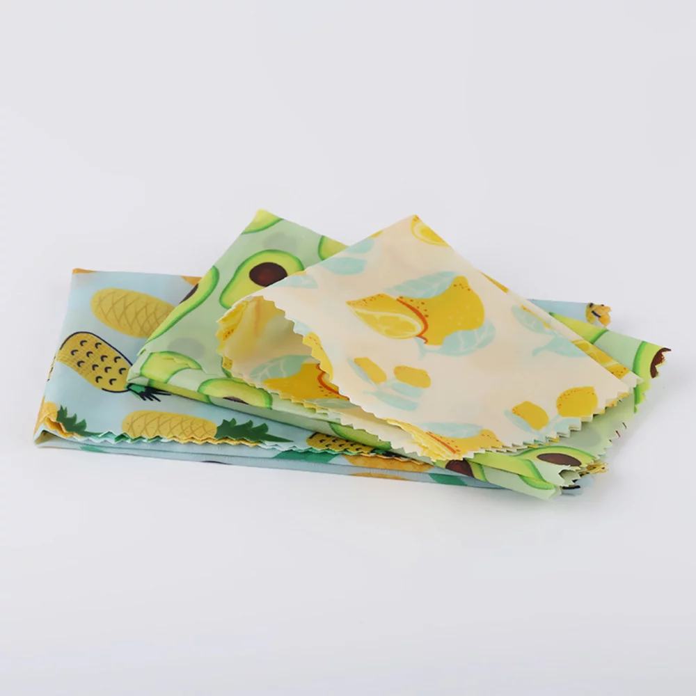 3 in 1 Reusable Beeswax Food Wraps Set