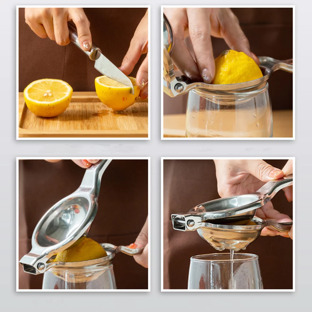 Presse-citron manuel en acier inoxydable