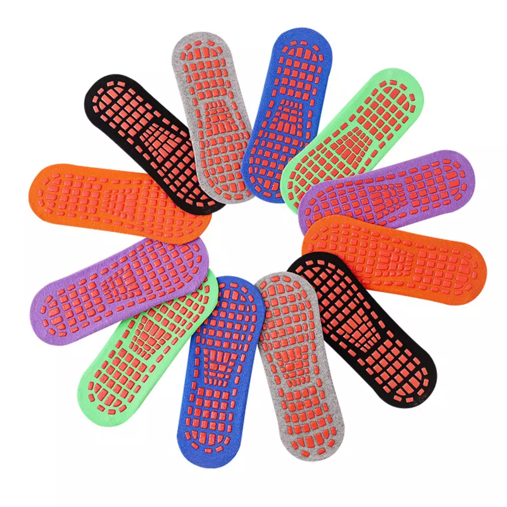 Chaussettes antidérapantes unisexes pour le sol