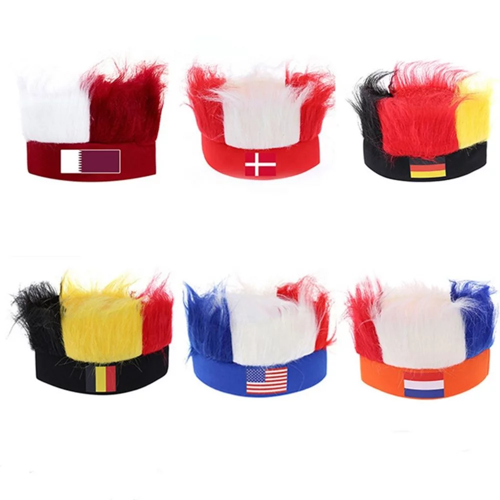 Perruque de supporter de sport avec bandeau