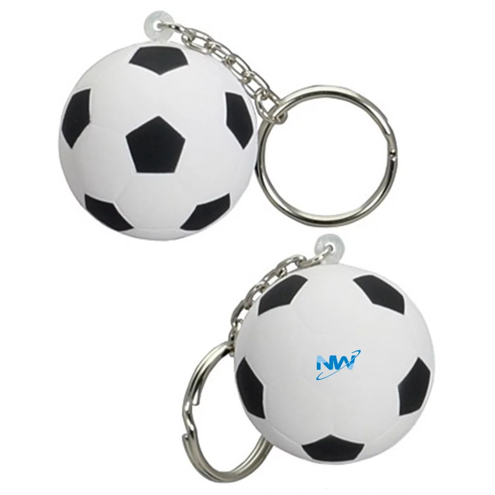 Porte-clés anti-stress en forme de ballon de soccer
