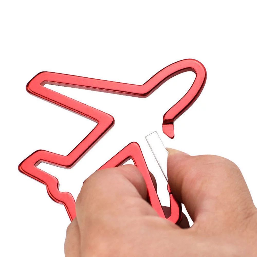 Mousqueton en forme d'avion de 3,3 po x 3,3 po.