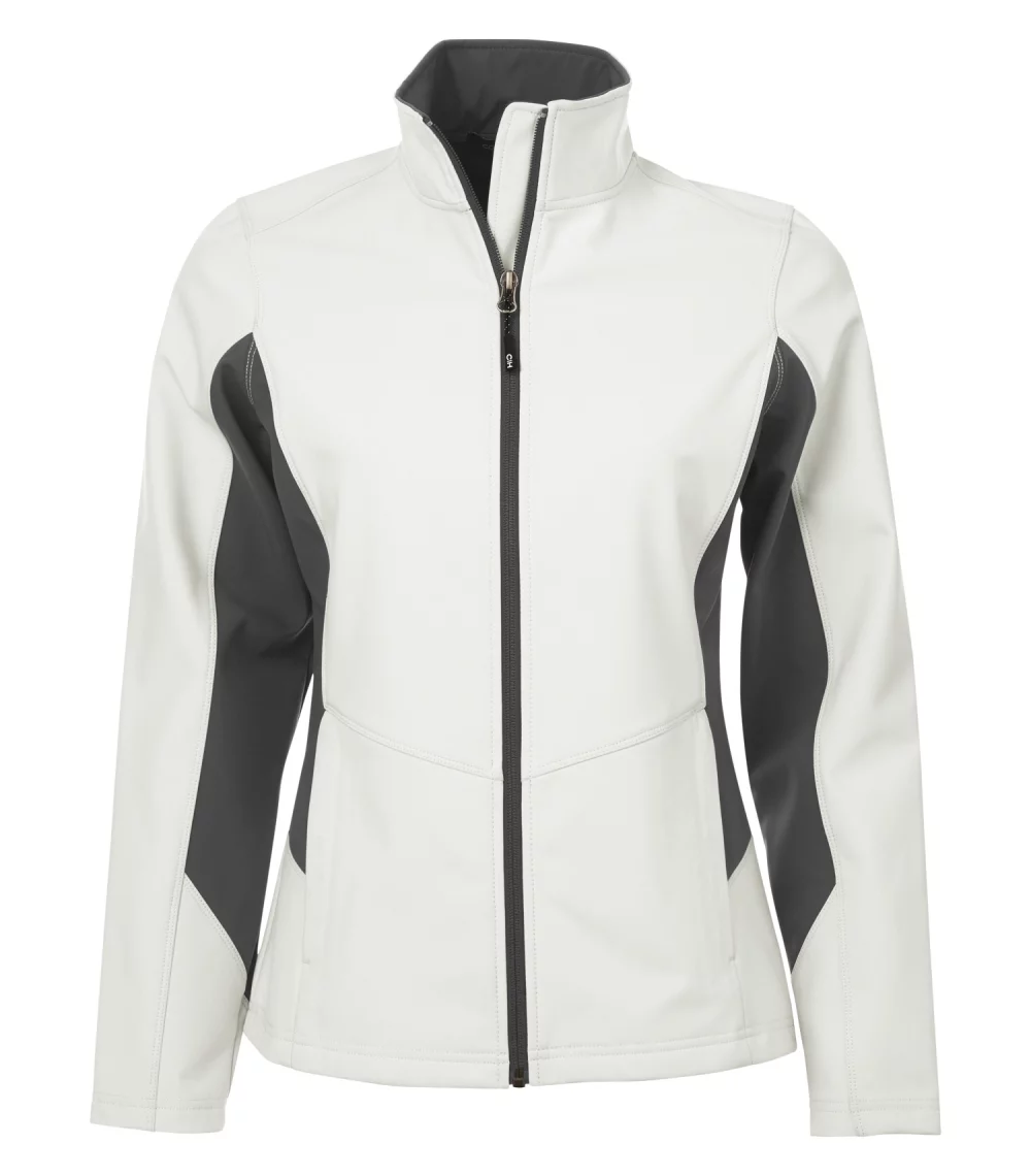 Coal Harbour® Everyday Colour Block Water Repellent Soft Shell Ladies' Jacket