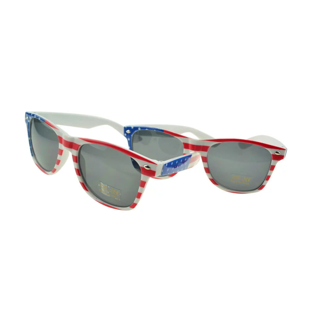 Lunettes de soleil avec motif de drapeau américain personnalisé