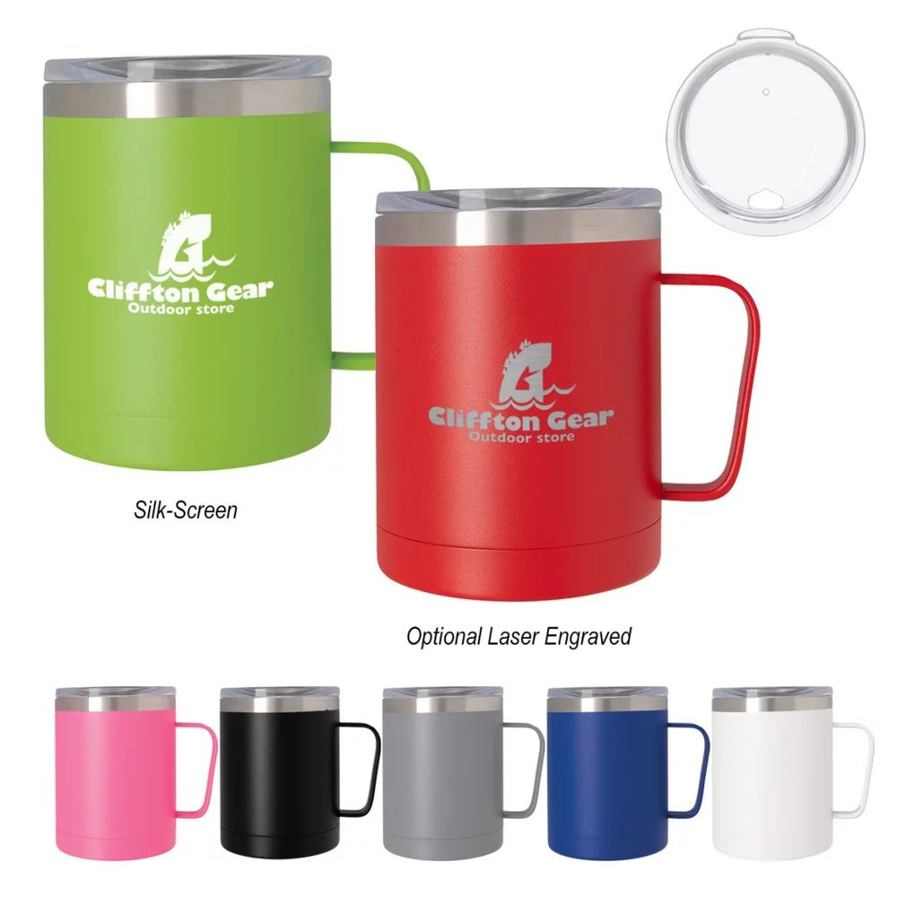 Mug en acier inoxydable à double paroi de 12 onces