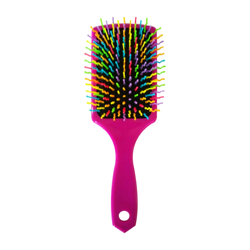 Brosse à cheveux de massage arc-en-ciel
