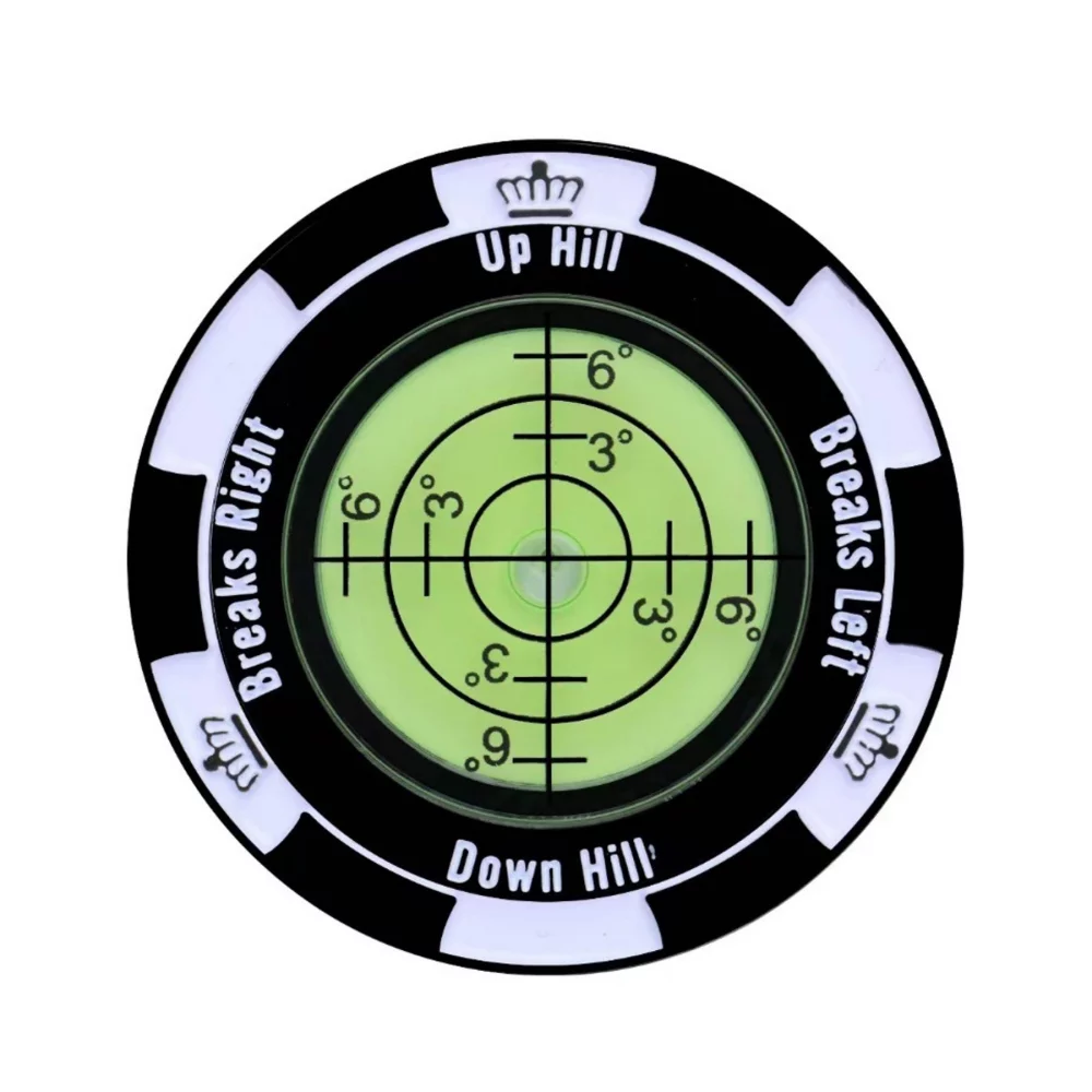 Magnetic Golf Ball Marker with High Precision Green Reading