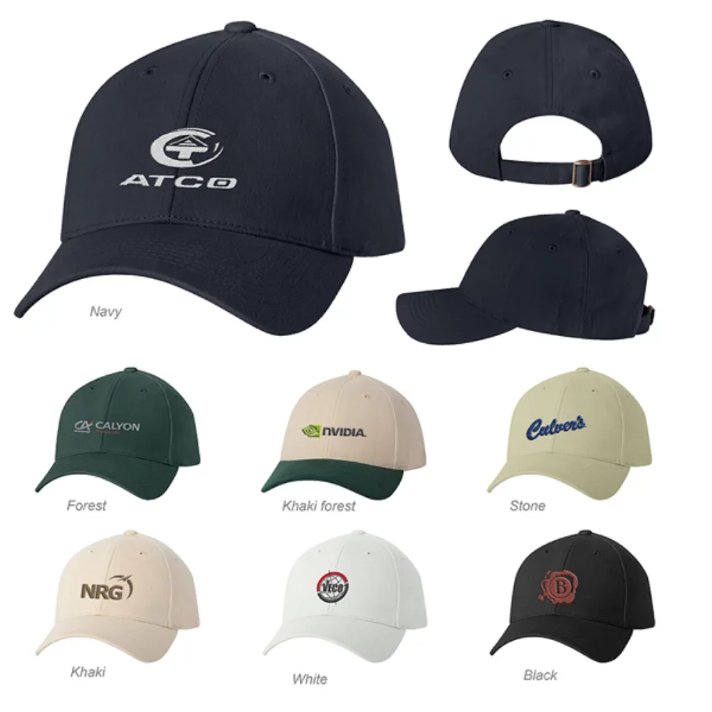 Casquette structurée en sergé de coton brossé
